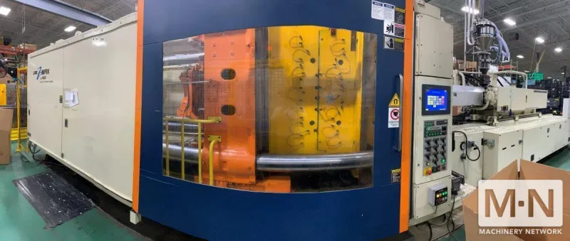 1000 TON 148 OZ UBE MODEL UZ1000 INJECTION MOLDING MACHINE MFG 2013
