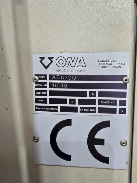 ONA AE1000 WIRE EDM