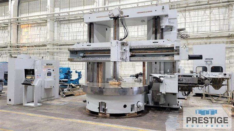 Giddings &amp; Lewis VTC-2500 108&quot; CNC Vertical Boring Mill w/Ram &amp; Side Head