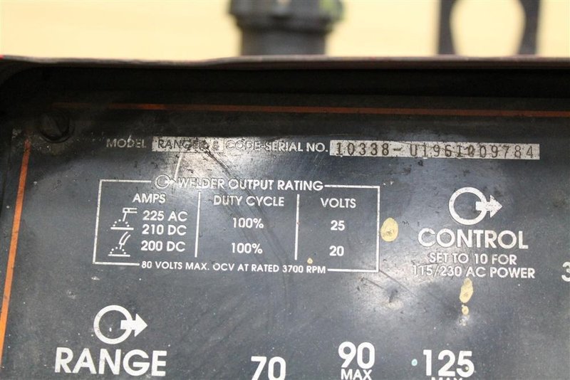 RANGER GAS WELDER: STOCK #57689