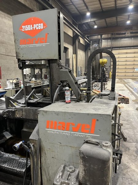 25″ x 20″ Marvel Series F2150A-PC60 Fully Automatic Vertical Band Saw, 2009 – Auto Feed