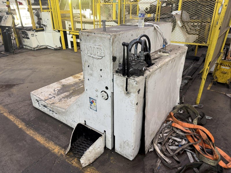 54" X .110" YODER SLITTING LINE, COMPLETE LINE, LOTS OF TOOLING: YOBRO #24277
