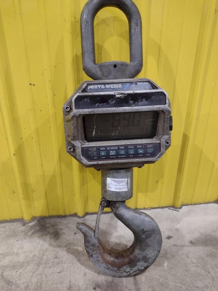 30,000 CAPACITY PORT-A-WEIGH MODEL #MST-4300 HANGING PORTABLE CRANE SCALE: STOCK #21955