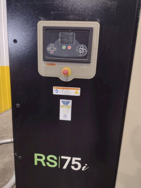 100 HP INGERSOLL-RAND MODEL RS75i-A125 ROTARY SCREW AIR COMPRESSOR W/ AIR DRYER: YOBRO #25976