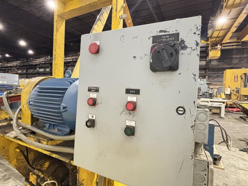 15 HP L&amp;M EQUIPMENT MODEL #HMPC-7-24 CROSS CUT BUNDLE TRAVELING ARCH WOOD BUNDLE SAW WITH CONVEYOR: STOCK #22922