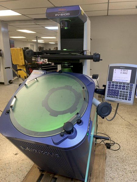 20&quot; MITUTOYO Model PV5100 Vertical Beam Floor Model Profile Projector / Optical Comparator