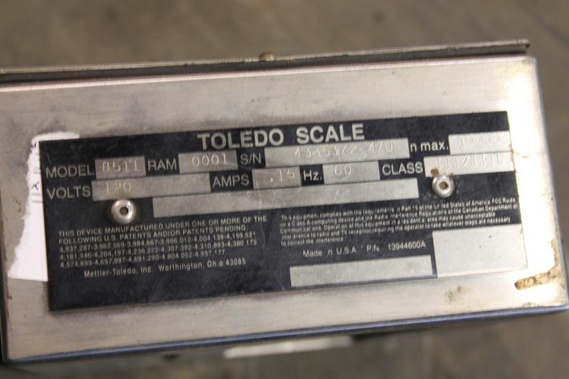 10,000 LBS TOLEDO DIGITAL SCALE: STOCK #59889