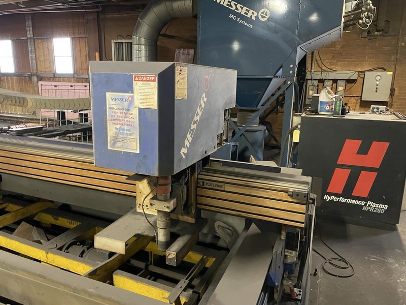 10′ x 20′ Messer MetalMaster Plus CNC Plasma, 2007 – Hypertherm HPR260XD, 260 Amps