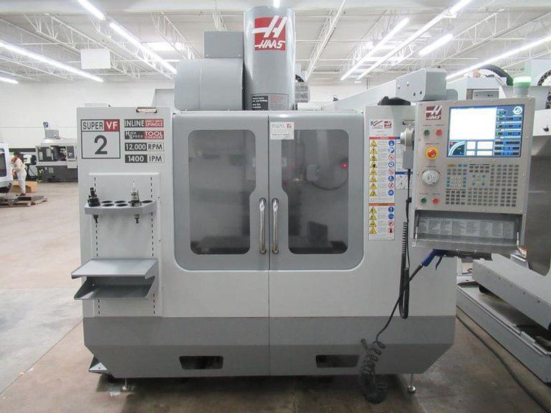 Haas VF-2SS CNC Vertical Machining Center, 12K Spindle, 24 Station ATC, Probing System, Coolant, Chip Auger