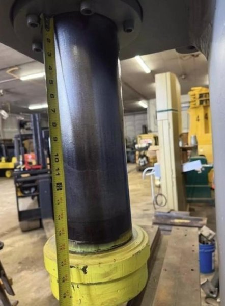 100 TON EITEL C-FRAME HYDRAULIC STRAIGHTENING PRESS. STOCK # 0436326