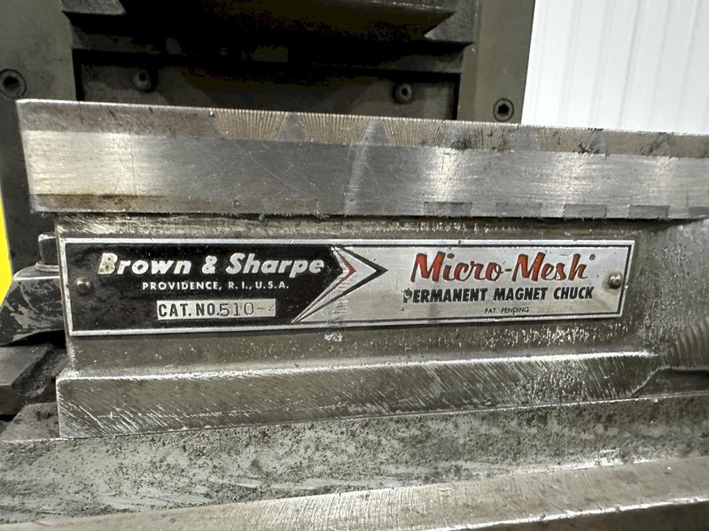 5" X 10"" BROWN &amp; SHARPE MODEL #510 HORIZONTAL HYDRAULIC SURFACE GRINDER: STOCK #22044