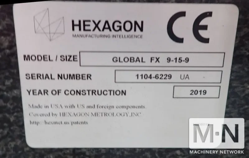 Hexagon Brown &amp; Sharpe Global FX 9.15.9 DCC CMM