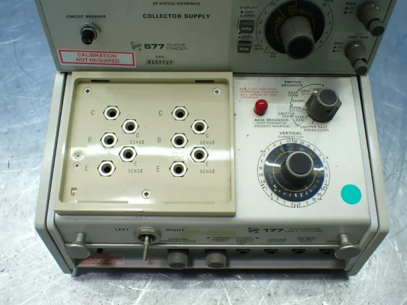 TEKTRONIX CURVE TRACER W/177 STANDARD TEST FIXTURE  -  577