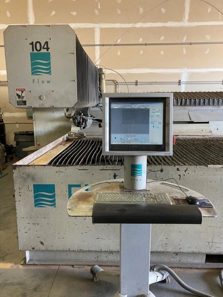 6′ x 24′ Flow Mach 3 7320B CNC Waterjet, 2009 – 87k PSI