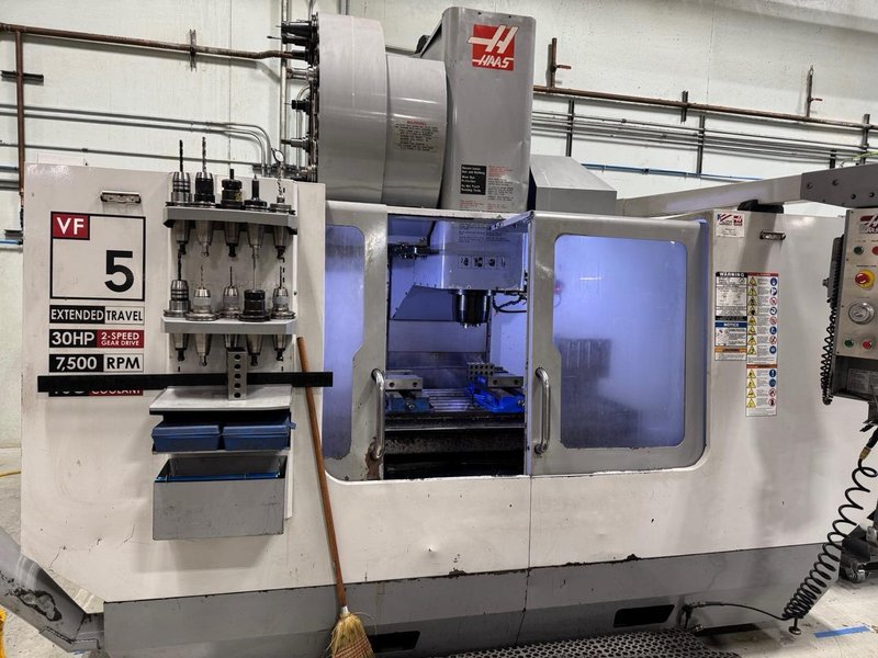 Haas VF-5/50XT VMC, 2005 – Probing, HRT310 Rotary, Extended Travel