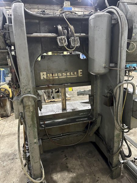 100 TON ROUSSELLE MODEL #10K60 GAP FRAME STAMPING PRESS 6&quot; STROKE: STOCK #23649