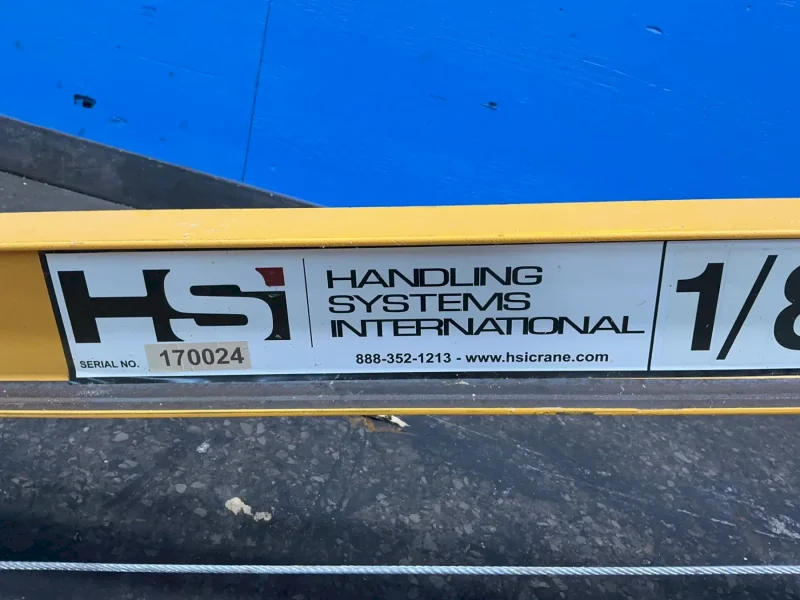 HANDLING SYSTEMS INTERNATIONAL 1/8 TON JIB CRANE