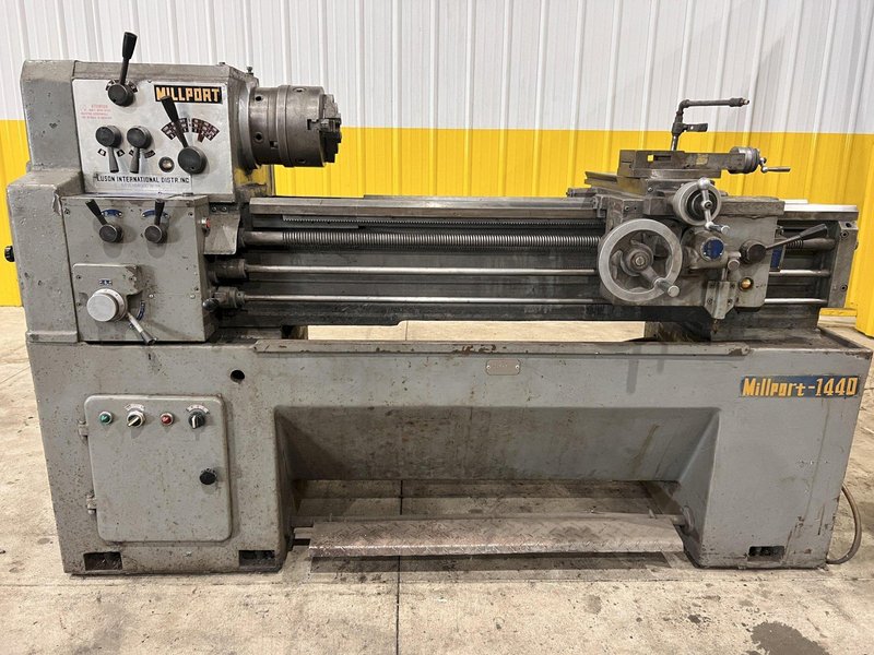 14&quot; x 40&quot; MILLPORT MODEL #1440 GAP BED ENGINE LATHE, 1-9/16&quot; HOLE: STOCK #21728