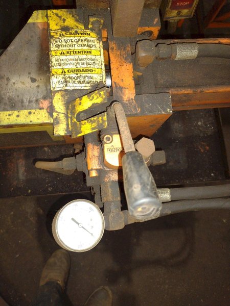 3" HUTH MODEL #2007 HYDRAULIC RAM TYPE TUBE BENDER &amp; END FORMER: STOCK #19709