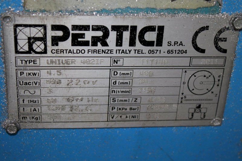 PETICI UNIVER 402IP DOUBLE HEAD TRAVELING MITER SAW: STOCK #75312