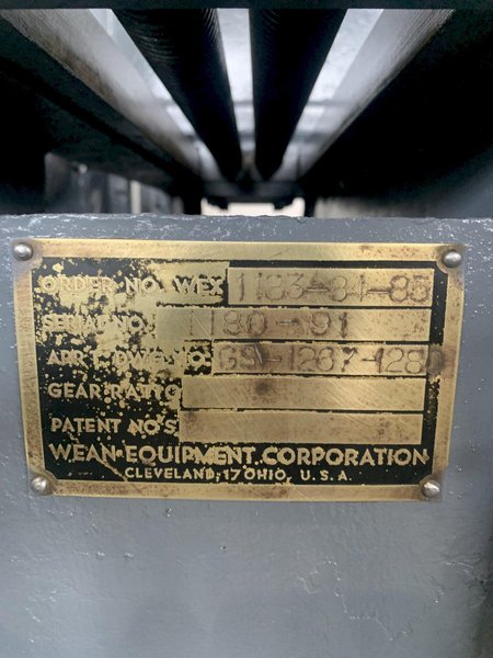 24" x .125" x 6,000lb Wean Slitting Line