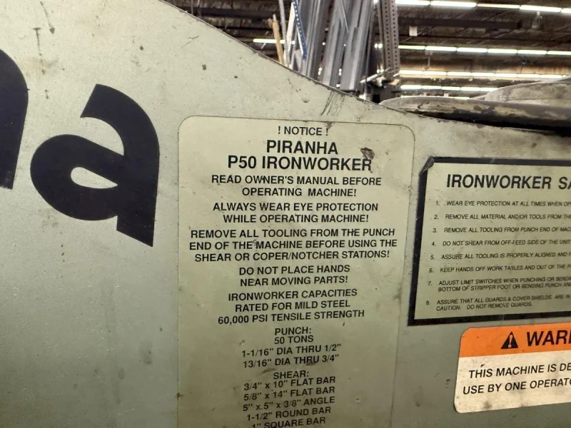 PIRANHA P50 - Ironworkers