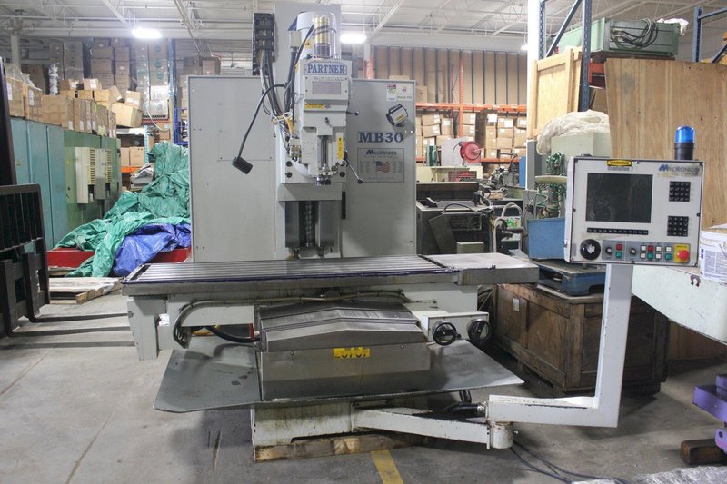 MILLTRONICS MB30 CNC Milling machine from a prestigious aerospace manufacturer&#039;s toolroom.