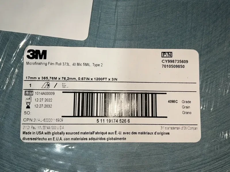 3m Microfinishing Film Rolls