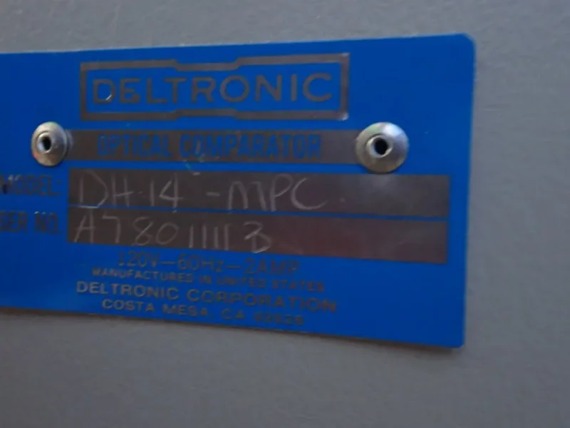 DELTRONIC 15" OPTICAL COMPARATOR   -  DH 14-MPC