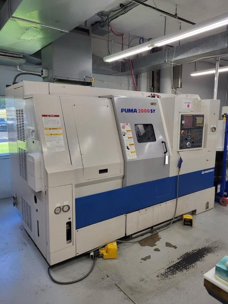 Daewoo PUMA 2000SY Multi-Axis CNC Lathe, 2004 – Tool Setter, Sub Spindle