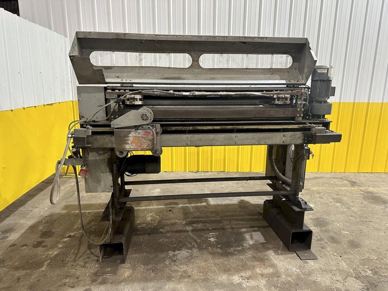 48&quot; X 18 GAUGE SCHLEBACH MODEL #MSS-1250 SLASHER (SLITTING &amp; CROSS CUTTING) SLEAR MACHINE: STOCK #19238