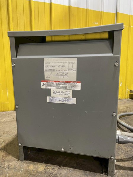 15 KVA SQUARE D 480 TO 240 V TRANSFORMER: STOCK #18884