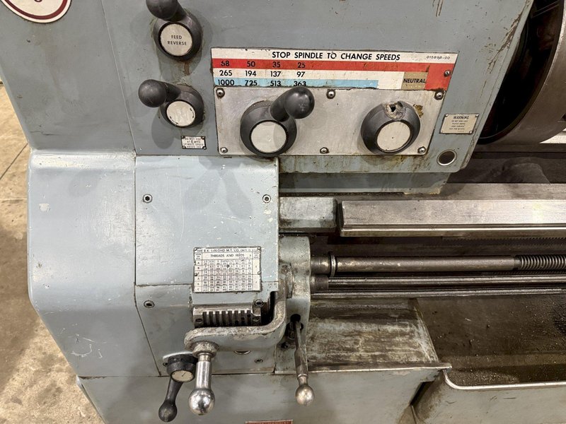 19&quot; X 120&quot; LEBLOND MODEL #6E REGAL ENGINE LATHE 1.75&quot; HOLE: YOBRO #23960