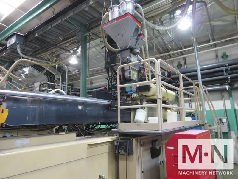 825 TON 132 OZ  HUSKY MODEL GL750GENRS120/100 INJECTION MOLDING MACHINE  MFG 1999