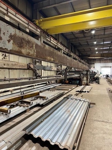 36&quot; HI-RIB 7.2 TYPE PANEL RAFTED ROLLFORMER LINE;  INCLUDES UNCOILER, FLYING SHEAR &amp; STACKER: YOBRO #24156