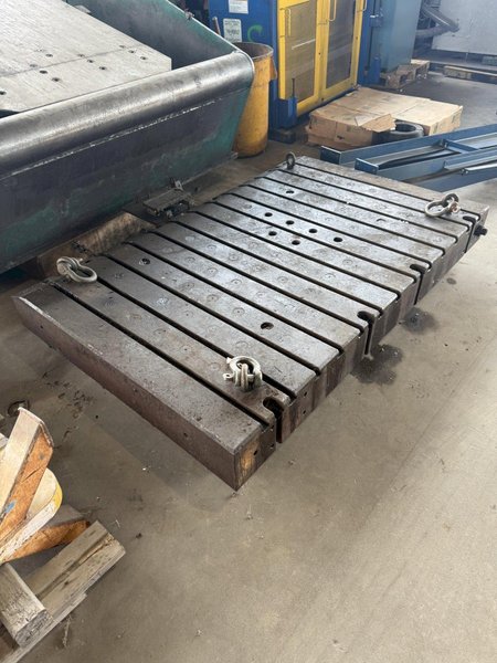 84&quot; x 54&quot; x 8-1/2&quot; T-SLOTTED BOLSTER PLATE. STOCK # 1099725