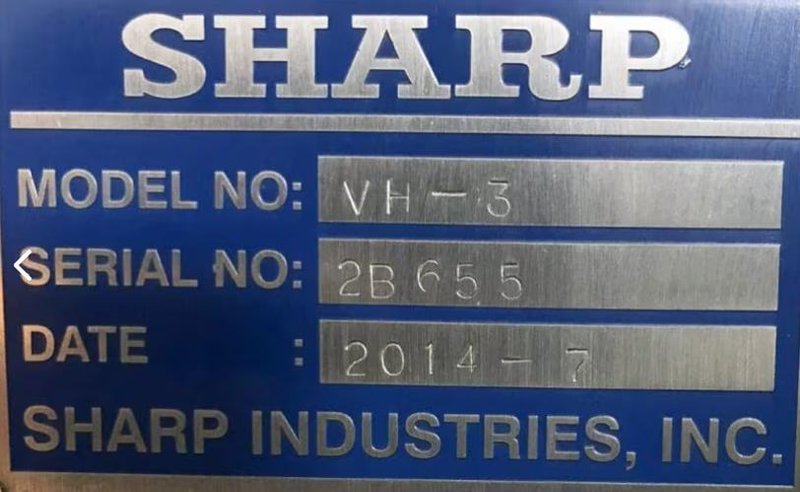 3 HP SHARP (NEW 2014) MODEL #VH-3 VERTICAL &amp; HORIZONTAL SPINDLE RAM TYPE MILL: STOCK #21141