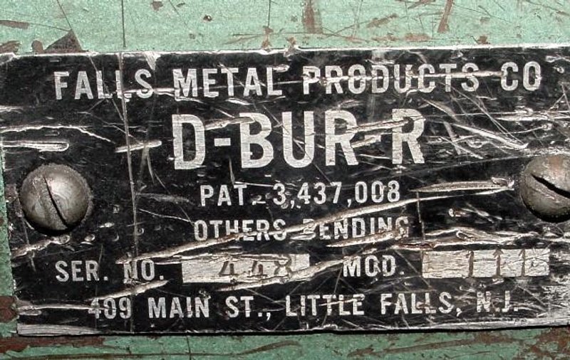 FALLS PRODUCTS D-BUR-R DEBURRER MODEL 131