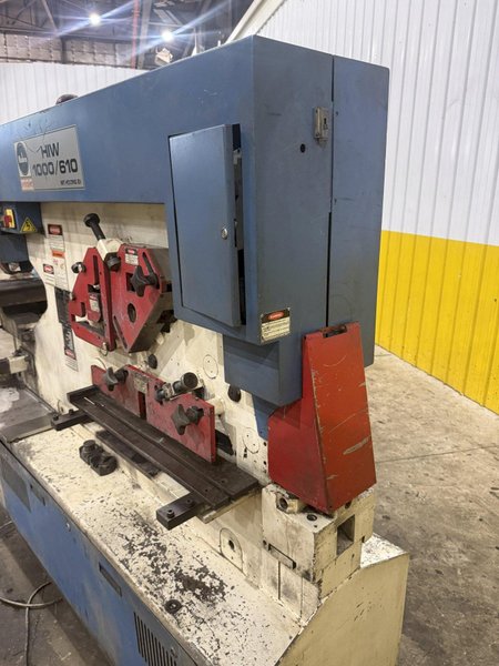 110 TON MUBEA MODEL #HIW 1000/610 HYDRAULIC IRONWORKER: YOBRO #25673