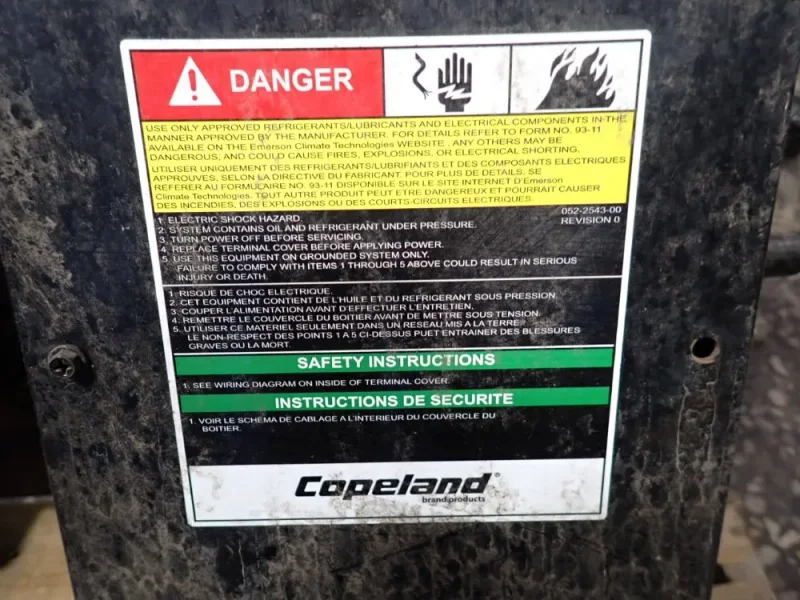 COPELAND REFRIGERATION COMPRESSOR  -  6DS3R40ME-TSN-800