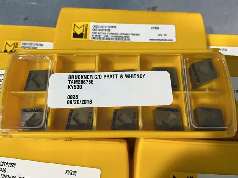 KENNAMETAL TOP NOTCH TURNING CERAMIC INSERTS  -  CNGX120712T01020