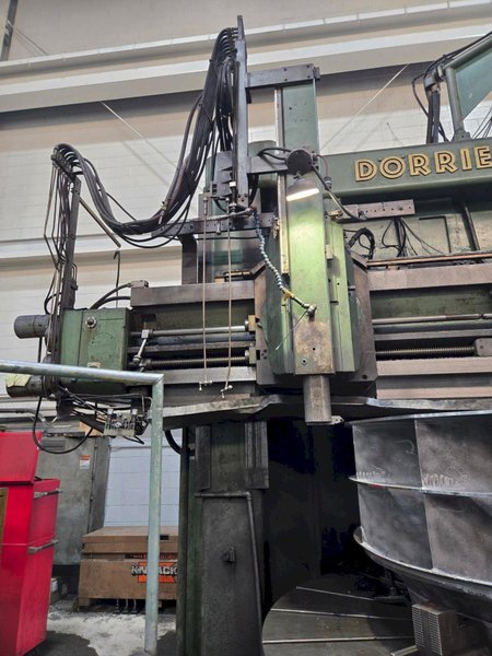 110&quot; DORRIES 3-HEAD VERTICAL TURRET LATHE VTL, 60&quot; PART HEIGHT: YOBRO #23904