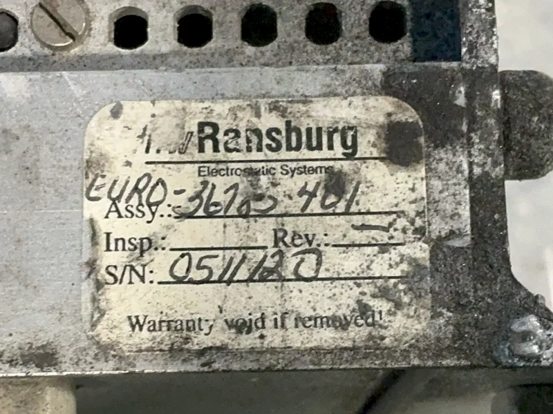 RANSBURG PLC RACK ASSEMBLY W/ANALOG MODULES  -  EURO-36765-401