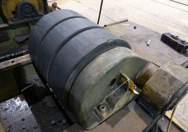 120 TON PANDJIRIS RANSOME MODEL #PR-240 WELDING TANK TURNING ROLLS, 60 TON DRIVE &amp; 60 TON IDLER: STOCK #13348