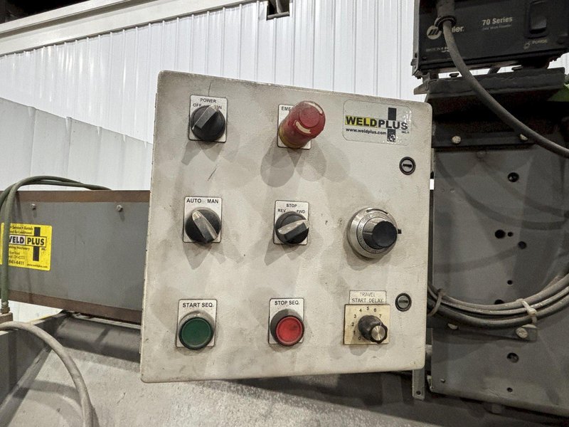 144&quot; GOURAN / LINDE SEAM WELDER WITH MILLER INVISION #456P POWER SUPPLY: STOCK 22514