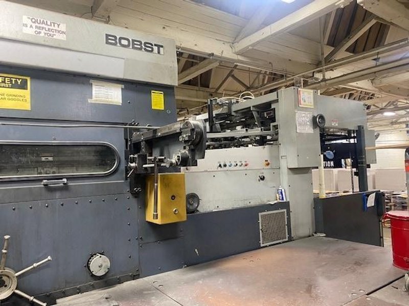 BOBST SA 130-E Automatic Die Cutter – 1988 – Flatbed Carton Die Cutting Machine