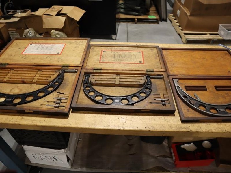 Starrett Micrometers: Starrett 6-12" and 9-12" and (1) Other 12-13"- Auction Item
