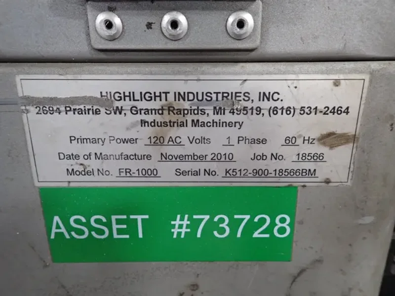 HIGHLIGHT INDUSTRIES 21"X4" FANTOM ROBOT STRETCH WRAPPER  -  FR-1000
