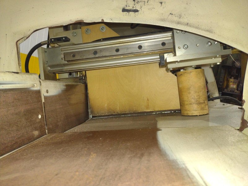 6" HIGH X 14" WIDE DIMTER  OPTICUT MODEL #S75 CROSS-CUT AUTOMATIC WOOD SAW, NEW 2003: STOCK #22923