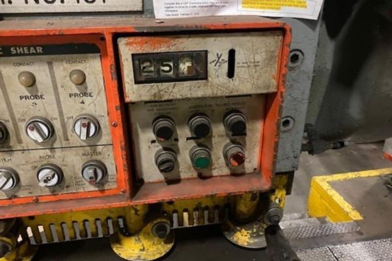 6' X 1/4" CINCINNATI MDL # 1806-R MECHANICAL SQUARING SHEAR